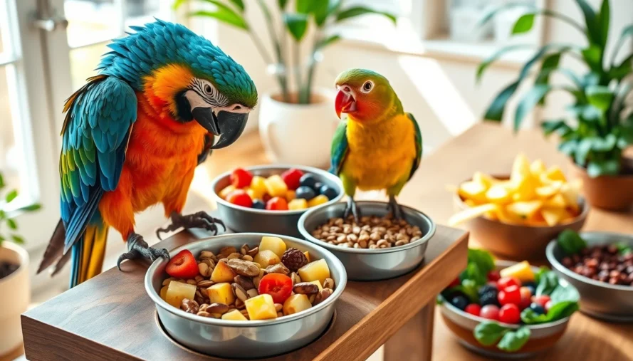 Best Foods for Exotic Birds